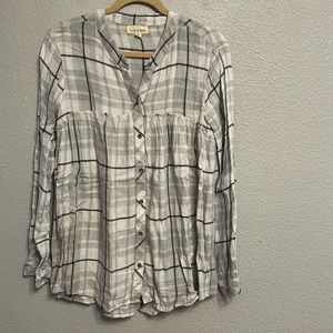 Cloth & Stone plaid shirt from Anthropologie, M